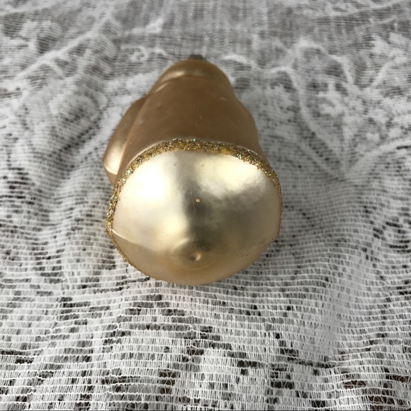 Blown Glass Gold Santa Claus Tree Ornament 4.5” - Picture 6 of 6